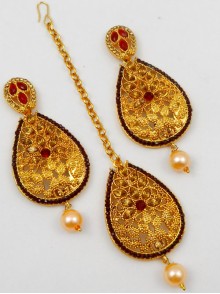 Earring Maang Tikka Set